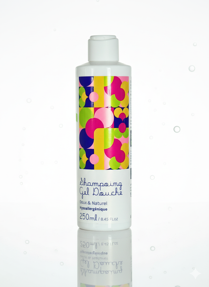 Shampoing gel douche naturel 2 en 1 corps et cheveux pour bébé natulyn 250 ml