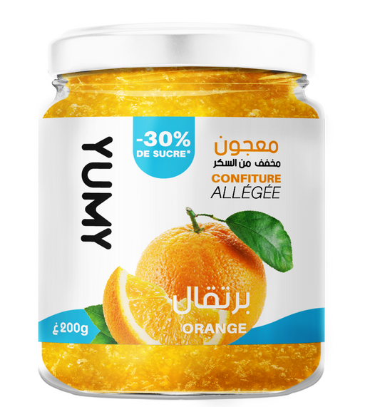 Confiture allégée en sucre YUMY Orange, 200g