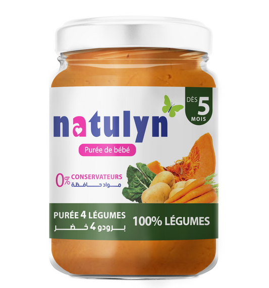 Purée de bébé 4 légumes
