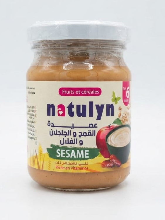 Céréales pour bébé et enfants: blé , sésame et fruits