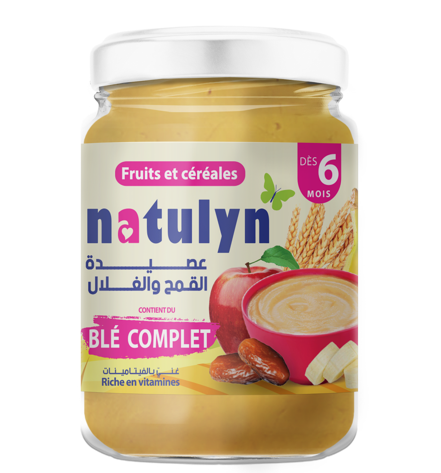 Céréales pour bébé et enfants: Blé et fruits