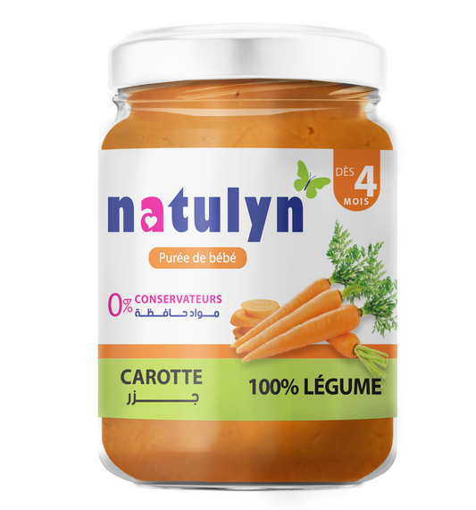 Purée de bébé carotte