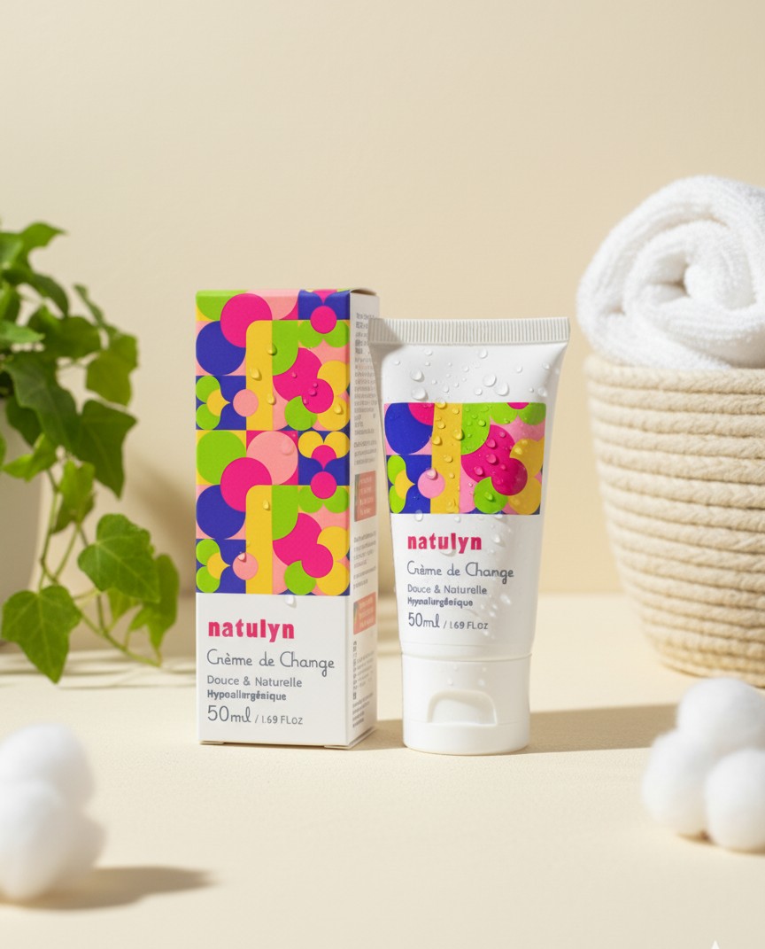 Crème de change au zinc naturelle pour bébé natulyn 50 ml