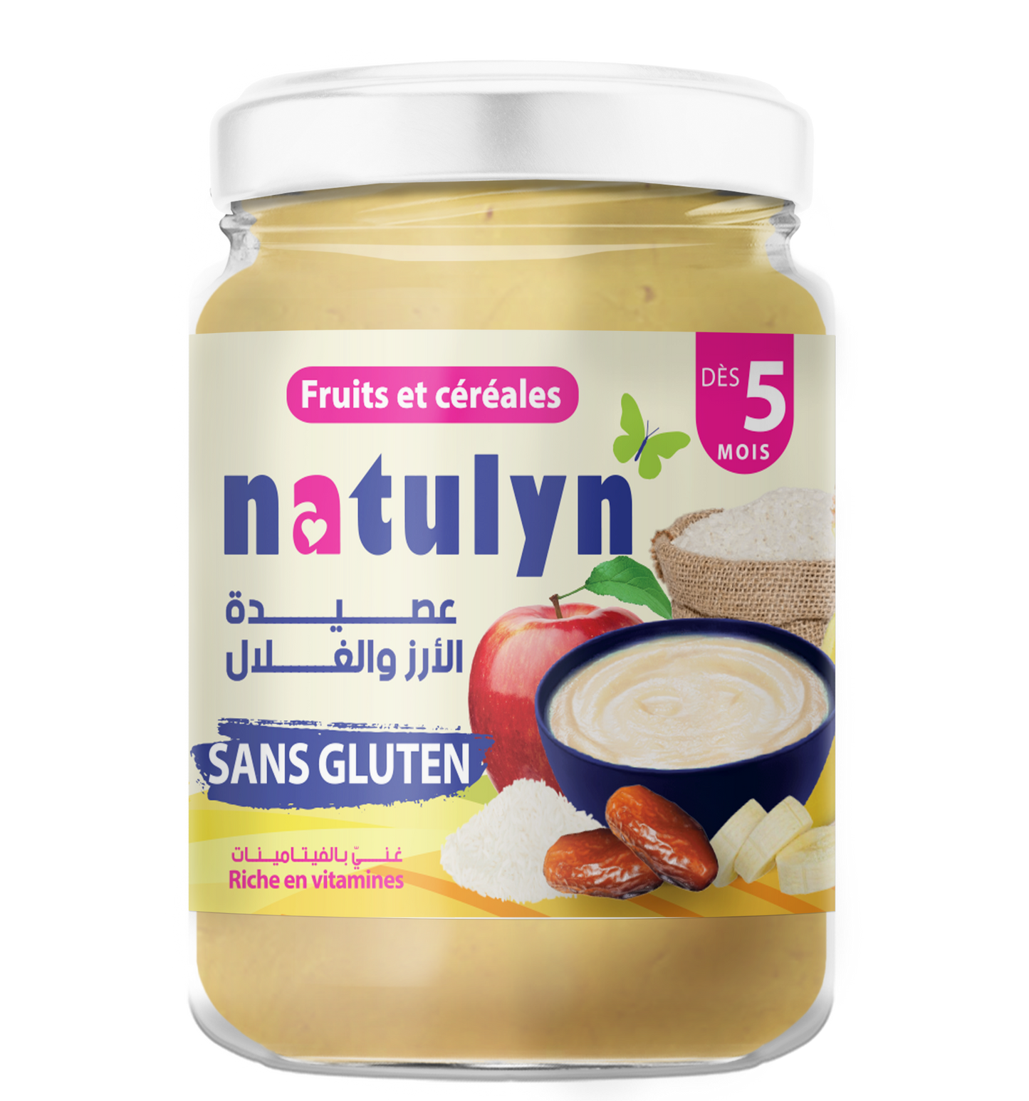 Céréales pour bébé et enfants: Riz et fruits